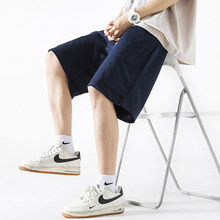 夏季新款宽松男士休闲运动短裤简约百搭帅气舒适透气五分潮流短裤