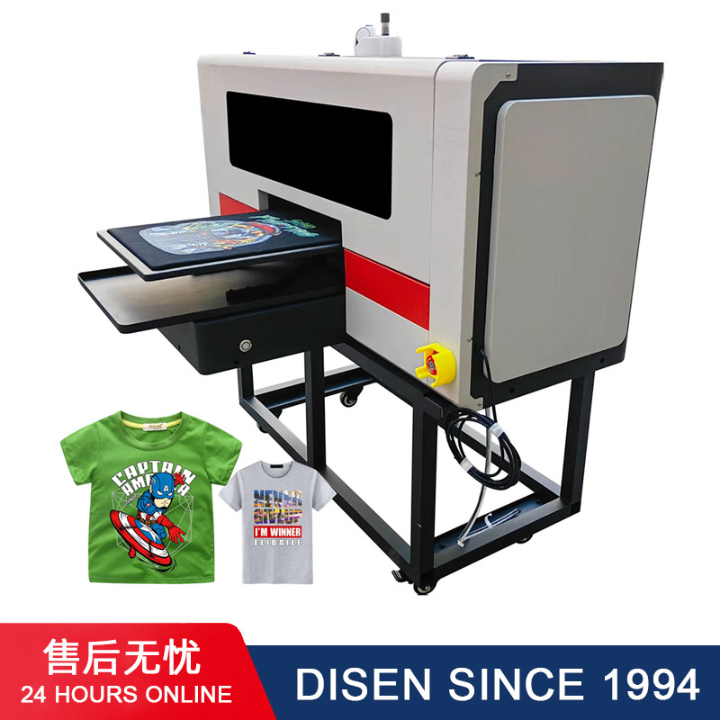 单工位DTG打印机纺织T恤衣服印刷机白墨直喷纯棉数码印花机 汉森