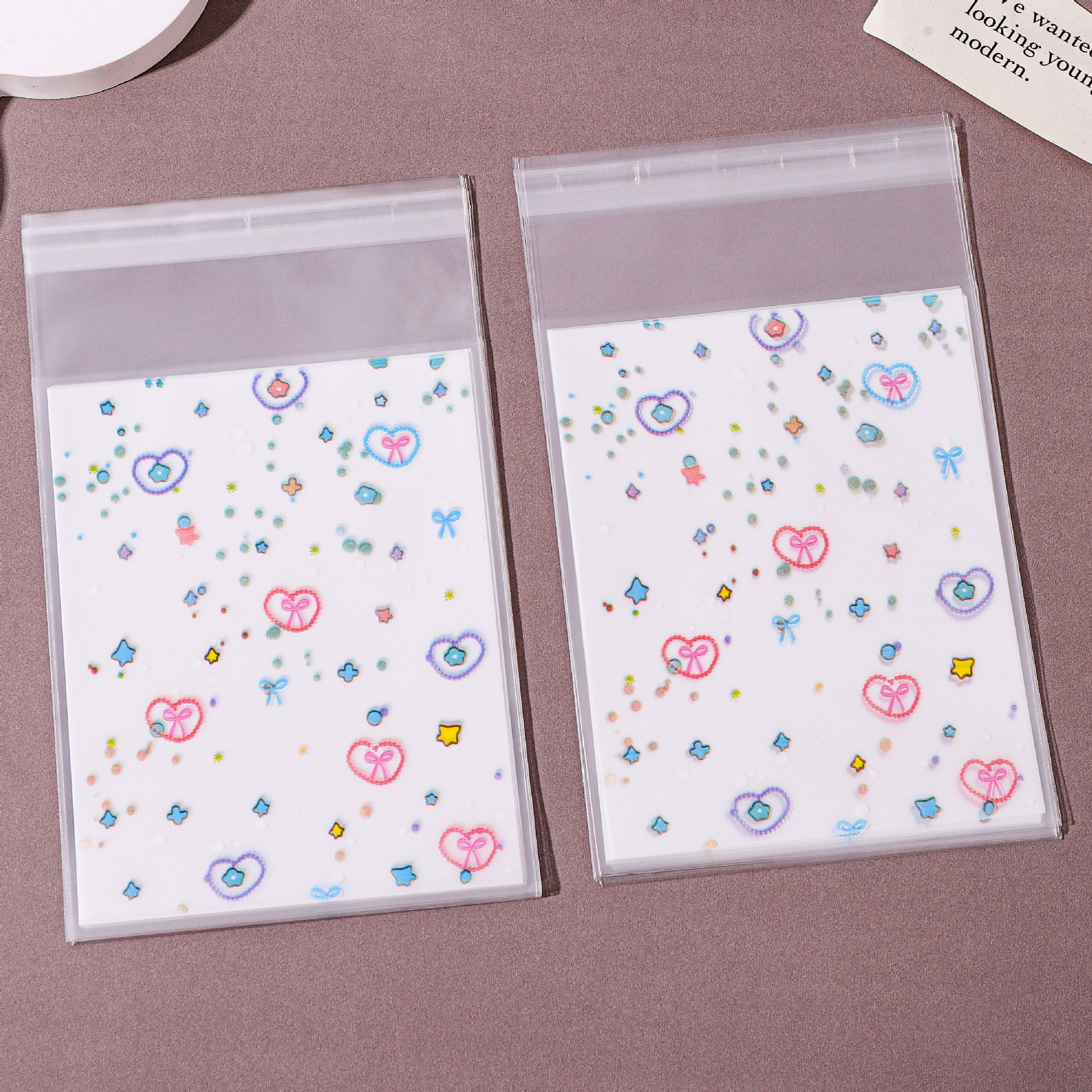 源工場の新型の清新な愛の要素は自分で袋の小さい掛け物の贈り物の包装袋のアクセサリーの包装袋をくっつけます。