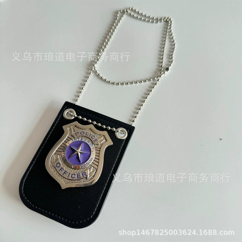 Toy, metal necklace, accessory, halloween, graduation party, cosplay, police