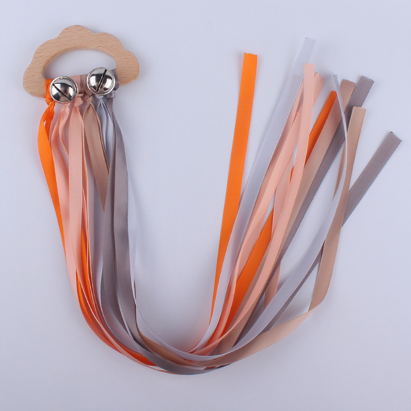 Nuevos suministros para bebés nube Beech teether bebé creativo Beech molar teether cinta sonajero juguete