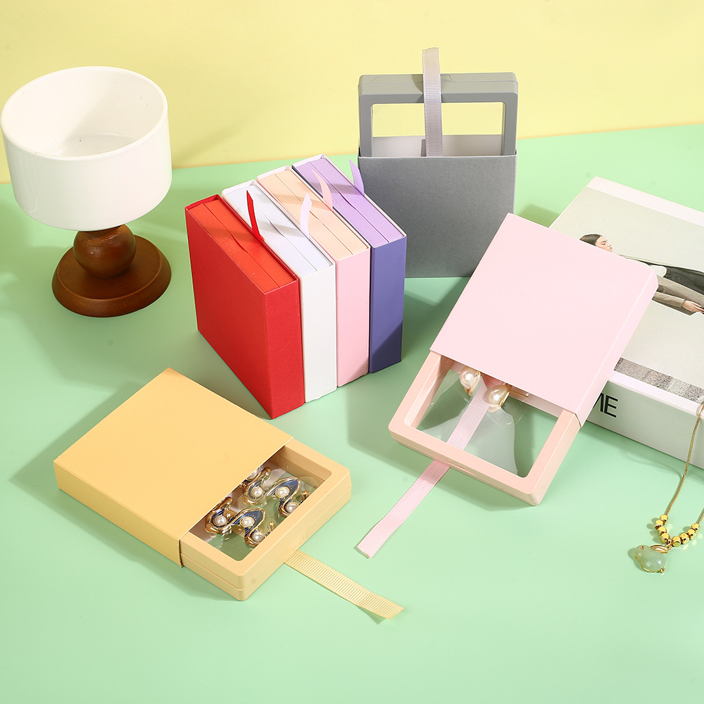 pe悬浮盒珠宝盒徽章首饰盒时尚创意戒指项链耳环珠宝同色系礼盒