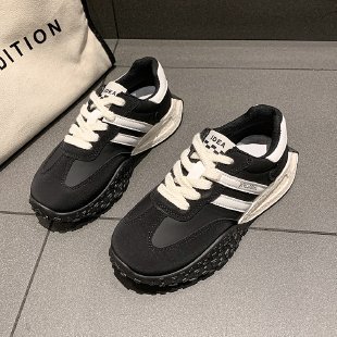 Despacho coreano suave retro Gump zapatos de otoño zapatos de waffle zapatos deportivos de estudiantes de moda zapatos de mujer