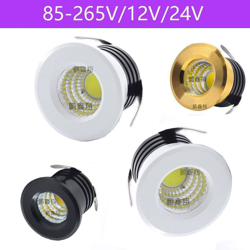 Lights, built-in LED stand, 3W, 30mm, 12v, 24v