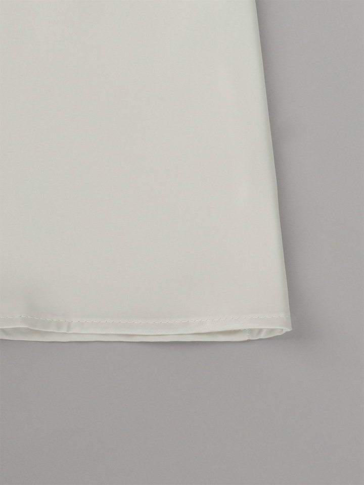Đầm hai dây satin ngắn viền ren hở lưng buộc dây chiết eo dáng ôm — Màu trắng chi tiết 20