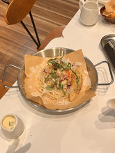 不锈钢双手柄海鲜锅家用韩式炸鸡大咖盘平底双耳西餐盘小吃托盘子