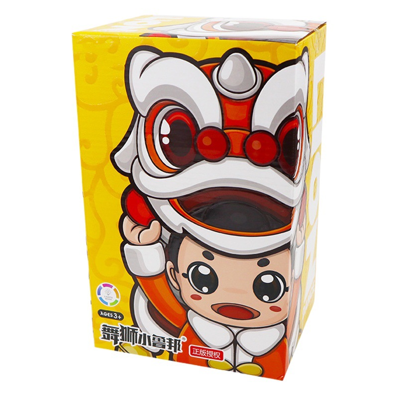 Cross-border eléctrico Dancing Lion Dance Little Lubang música ligera robot juguete eléctrico para niños TikTok mismo estilo celebridad de Internet