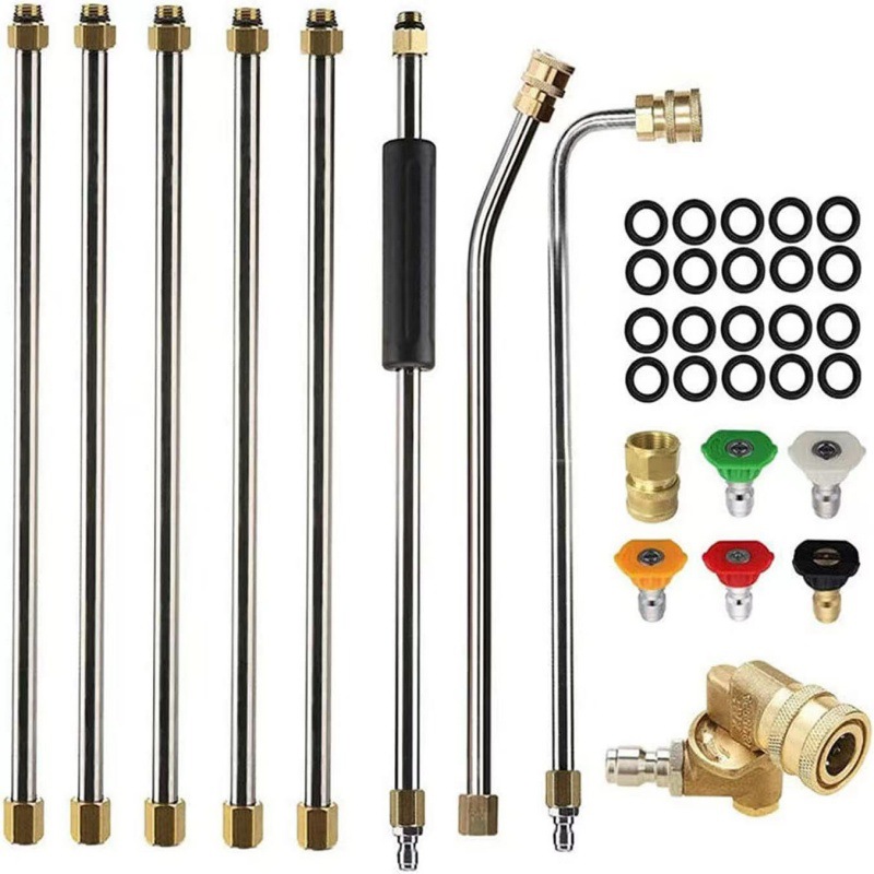 High pressure car wash water gun | Juqianjin High Pressure Washer - extension-wand-8-piece-set-copper-five-speed