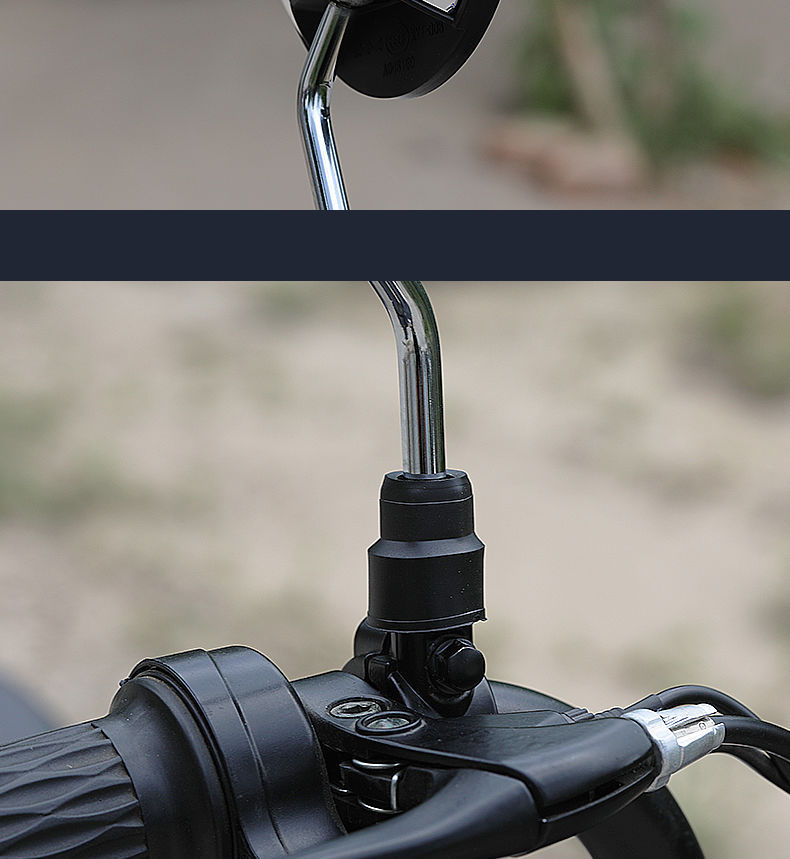 Electric Vehicle Rearview Mirror, Motorcycle Reversing Mirror, Universal Rearview Mirror for Two-Wheeled Vehicles, Modified Reversing Round Mirror