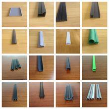 开模定制PVC塑料异型材PS塑胶轨道条线槽顶冷模挤出型材卡槽