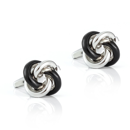 New high-end electroplated mixed-color braided copper metal cufflinks for export, French-style cufflinks for men, wholesale
