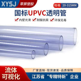 透明硬聚氯乙烯 UPVC管  加厚耐压 大口径PVC-U透明管道 工厂现货