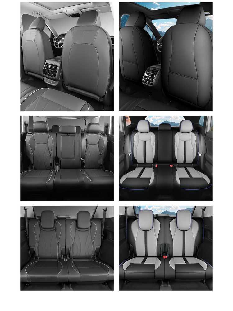 Volkswagen Teramont Pro seven-seater seat covers, suitable for all seasons, full-coverage design, leather, breathable, and perforated