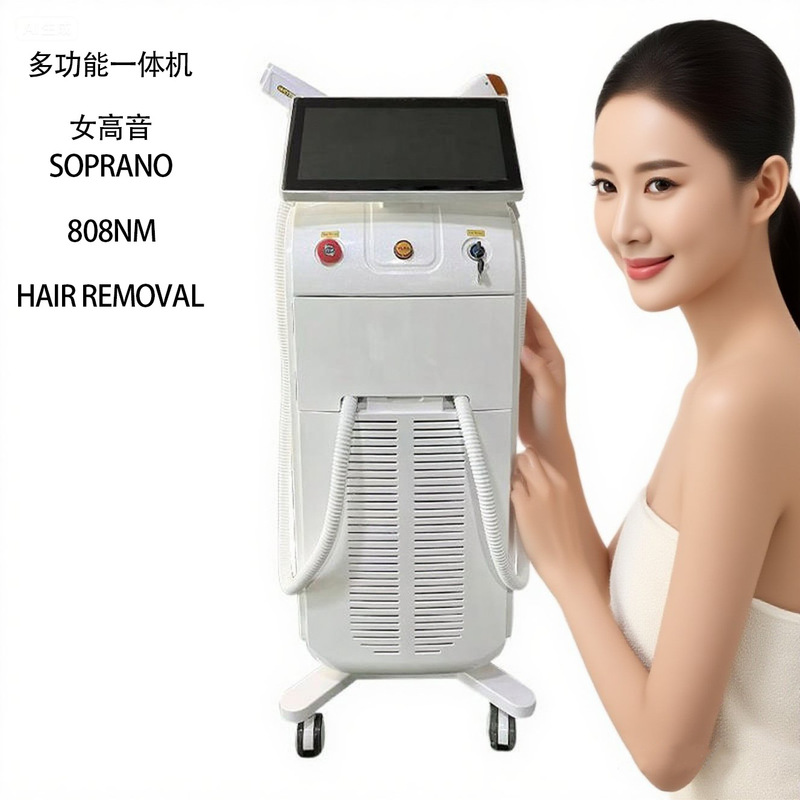 Supplying Cross-Border Foreign Trade Single-Channel Three-Waveband Multifunctional Soprano Beauty Equipment for Eyebrow Removal, Tattoo Removal, and Skin Rejuvenation