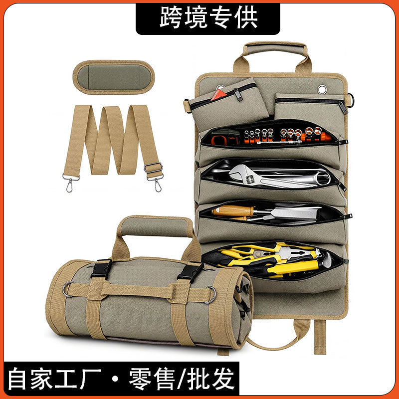 Factory Direct Sales Amazon Cross-Border New Hot-Selling Hardware Tool Bag Oxford Cloth Handbag Multi-Functional Storage Bag Factory Direct Sales Amazon Cross-Border New Hot-Selling Hardware Tool Bag Oxford Cloth Handbag Multi-Functional Storage Bag