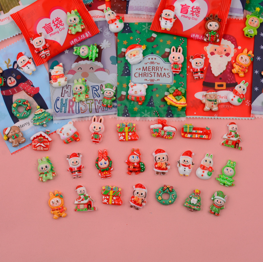 Bolsa ciega de Navidad regalo para niños regalo para estudiantes de primaria recompensa para jugar miniaturizado caja ciega desmontaje juguetes