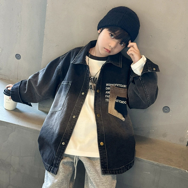Denim retro jacket for boys