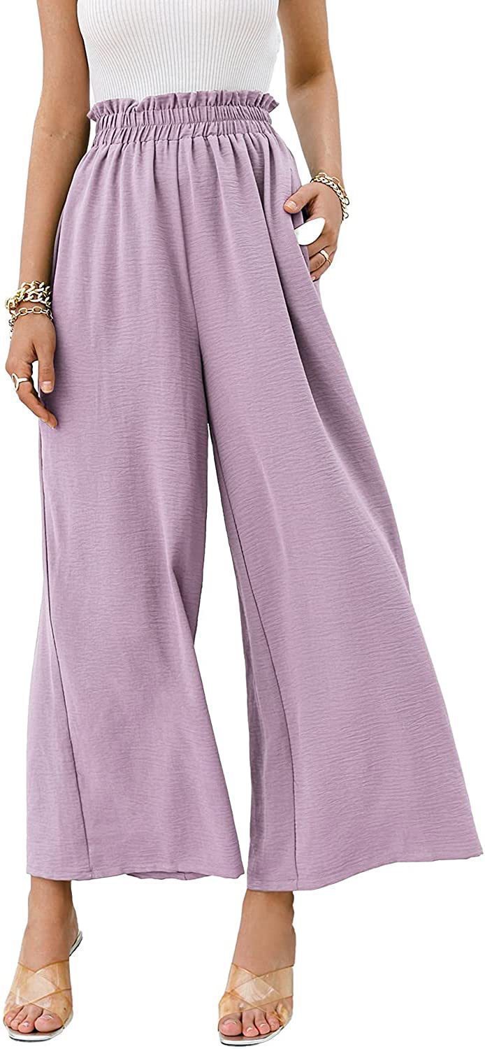 Femmes Du Quotidien Style Simple Couleur Unie Longueur De La Cheville Plissé Pantalon Large display picture 25