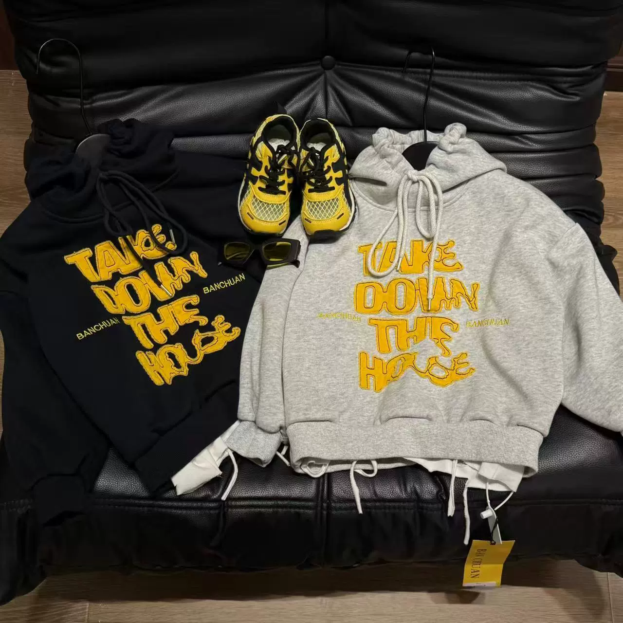 半川秋季加绒12563儿童宽松时尚百搭男童潮流帅气长袖打底卫衣