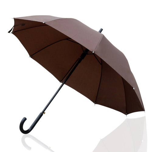 Wholesale long handle umbrellas with custom logo advertising umbrellas, ten-bone straight handle sunshade black rubber reinforcement sunny and rainy long black umbrellas, two