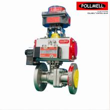 北麦阀门 Q641F-16P 气动O型切断阀 法兰连接 304 316L 双作用