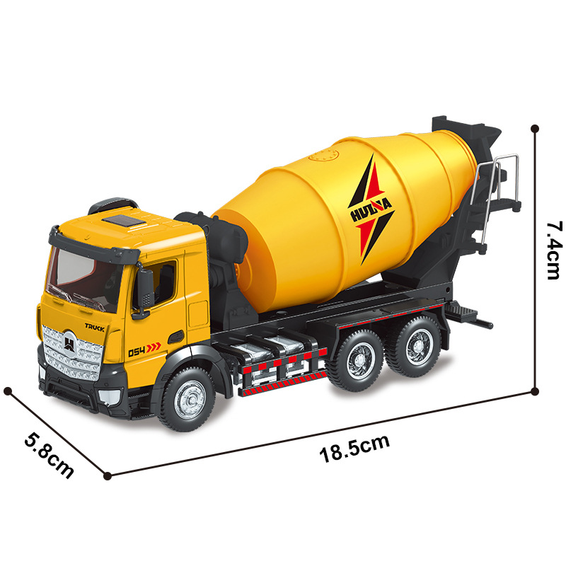 Transfronterizo 1: 50 Modelo estático de alta simulación de camión de residuos deslizante mezclador de volcado ingeniería de camión de transporte de contenedores