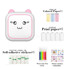 Cross-border student children mini thermal error correction printer label material photos text printer M5 wholesale