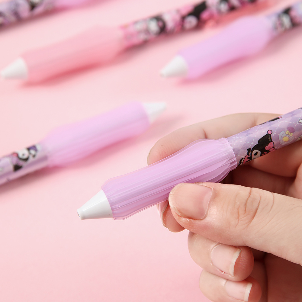 Biblioteca de dibujos animados lápiz automático protector de cubierta de lápiz suave lápiz sin cortar para estudiantes de papelería
