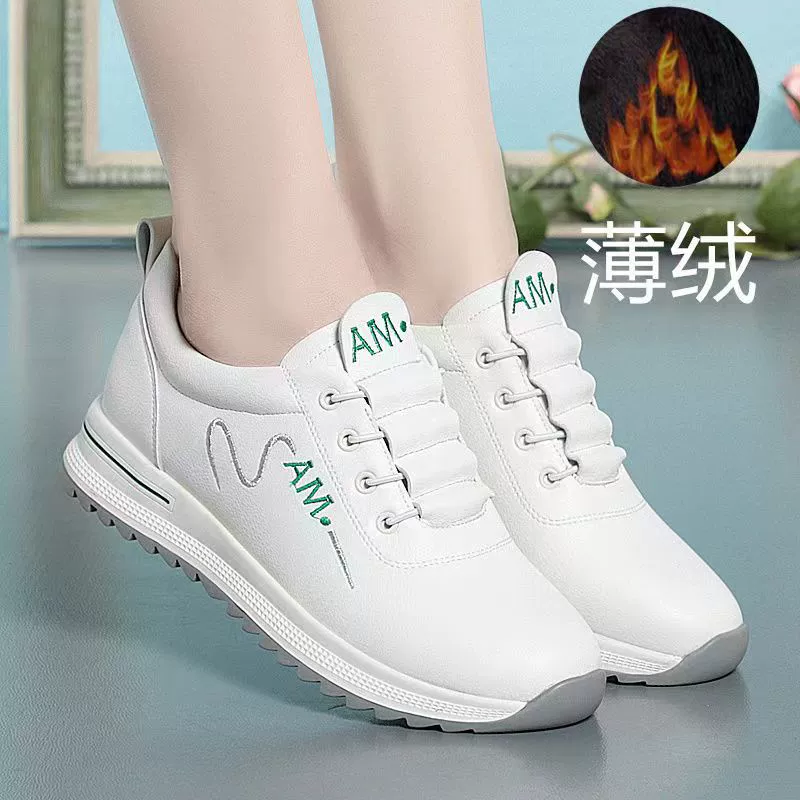 Новый стиль с глубоким ртом удобная обувь на плоском каблуке для мамы среднего возраста повседневная обувь на мягкой подошве