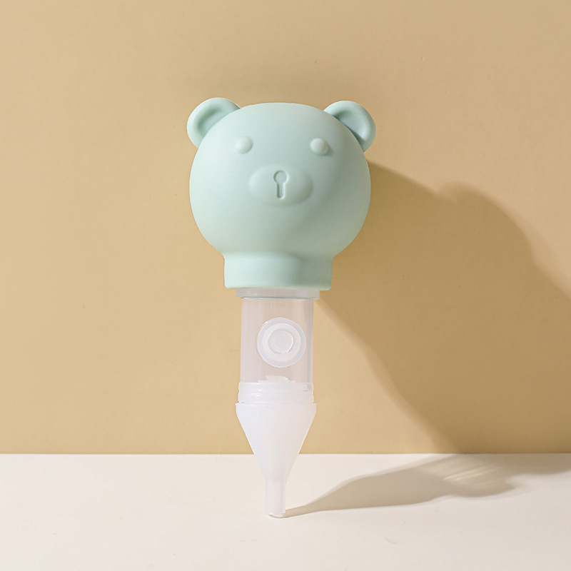 Aspirador Nasal Anti-reflujo para Bebé de Plástico para Limpieza Nasal de Recién Nacidos