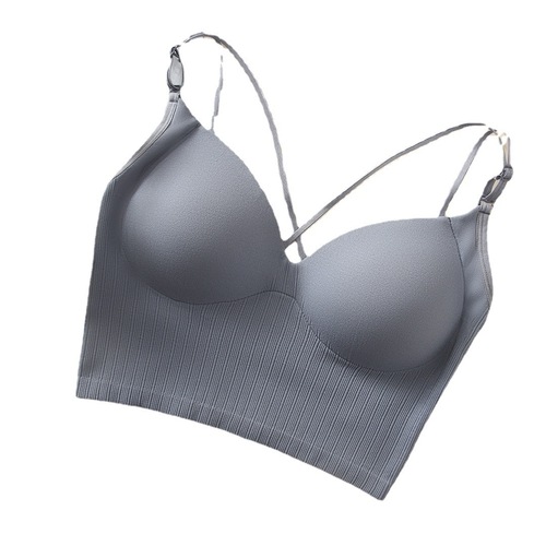 Big U beautiful back seamless naked ammonia one-piece fixed cup wrapped breast tube top bottoming straps no steel ring bra underwear for women