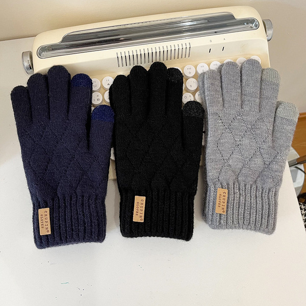 knitted keep warm winter fashionable gloves