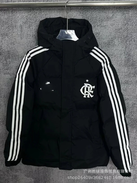 Chaqueta Térmica de Fútbol con Capucha de Algodón y Poliéster, Acolchada, para Deportes y Entrenamiento