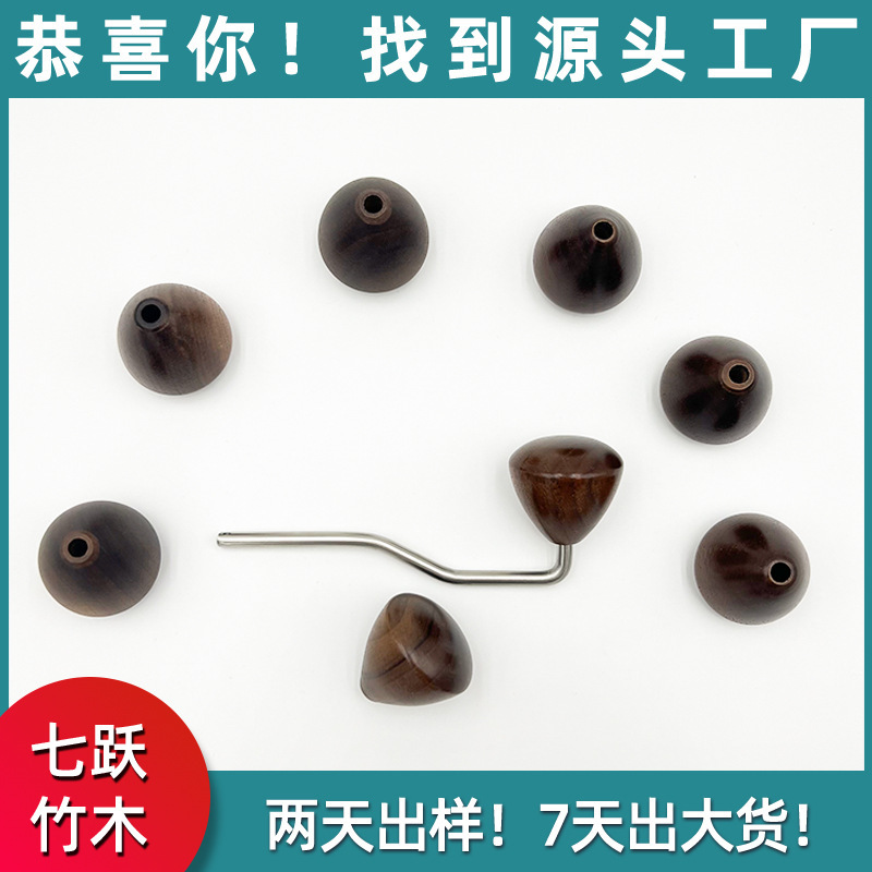 Stainless steel Italian coffee powder Press hand-cranked walnut handle powder Press hammer Coffee Machine pressure filler coffee appliance Stainless steel Italian coffee powder Press hand-cranked walnut handle powder Press hammer Coffee Machine pressure filler coffee appliance