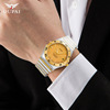 Men's watch, mechanical trend waterproof quartz sapphire mechanical watch stainless steel, Switzerland