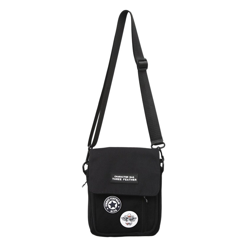 Bolsa de mensajero de marca de moda bolsa pequeña para hombres bolsa de teléfono móvil informal japonesa bolsa de nylon mochila funcional ligera bolsa de hombro de las mujeres