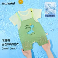 MQDmini детская одежда, детский комбинезон с короткими рукавами, новая летняя одежда для новорожденных, мужская и женская одежда, пижамы
