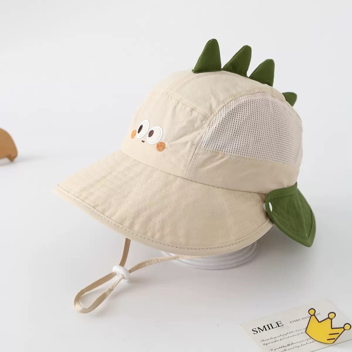 Double eaves model-beige little dinosaur
