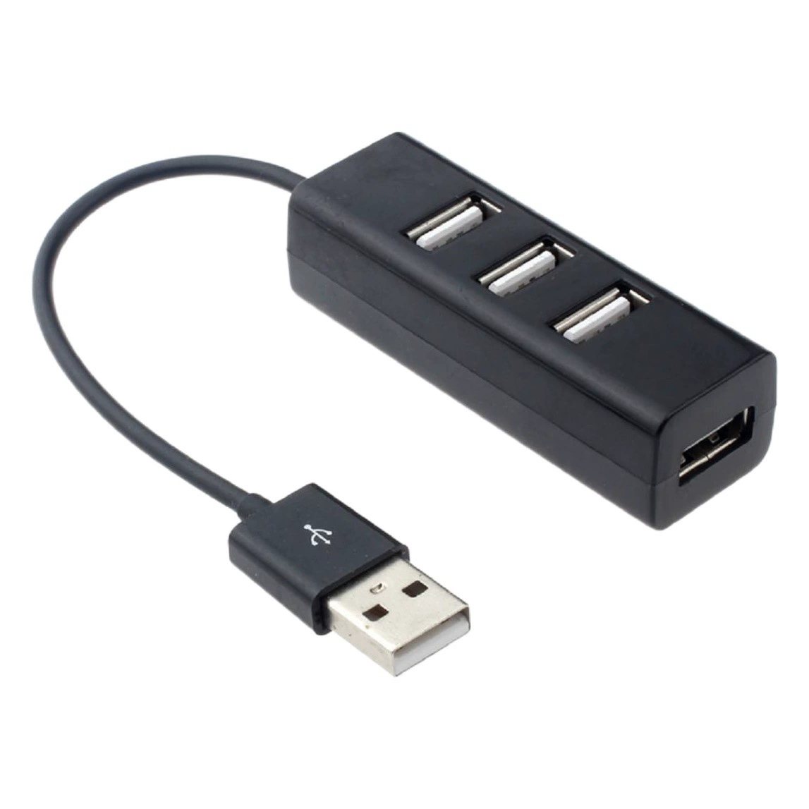 Мини-USB-хаб с четырьмя портами, портативный многоинтерфейсный внешний легкий расширителя.