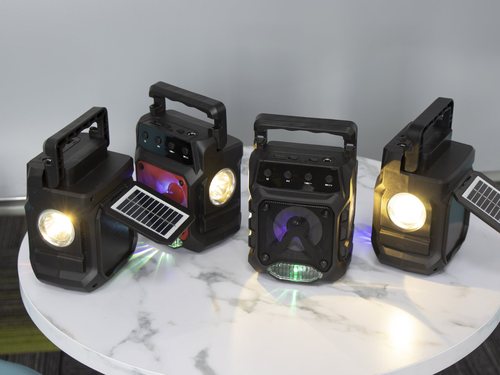 New OP-666 African Outdoor Solar Bluetooth Speaker with Flashlight Multifunctional Audio Subwoofer