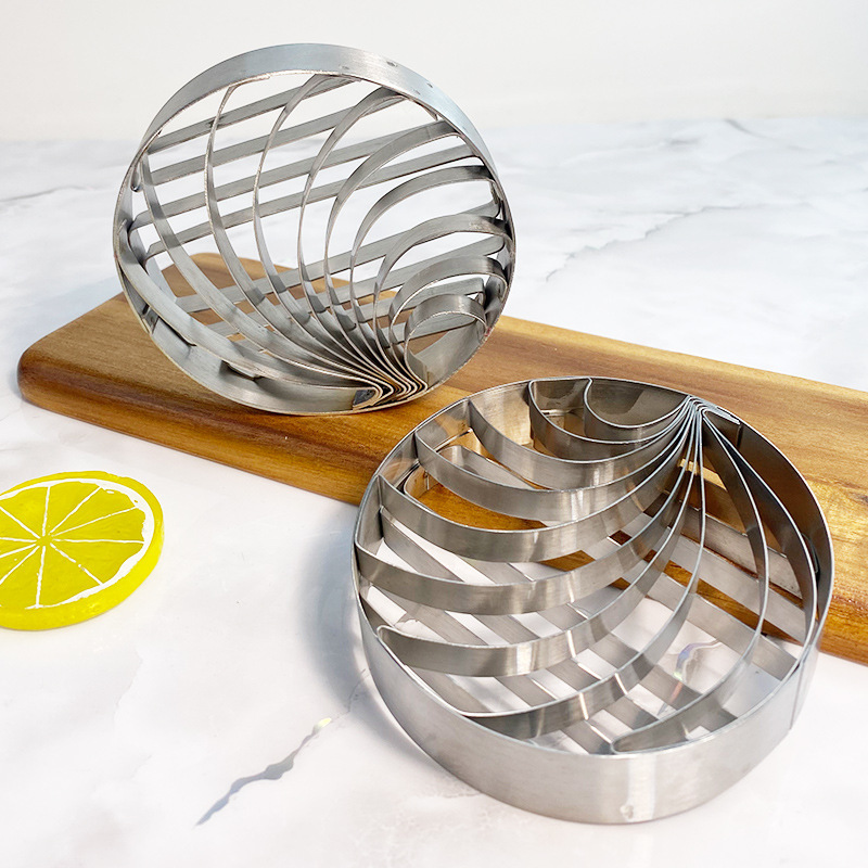 New Amazon double-sided conch knife cake mold 4 inch Mexican bread mold 430 stainless steel biscuit press mold
