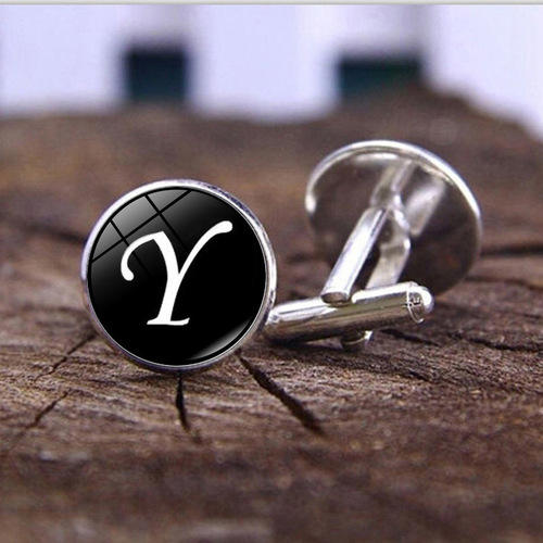 26 English words time gemstone cufflinks men's fashion French shirt buttons cuffs cuffs accessories wholesale
