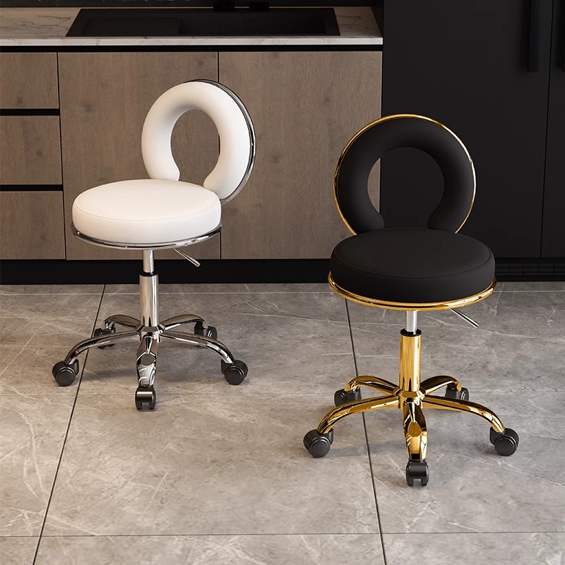 Large Work Stool, Adjustable Round Stool, Beauty Stool, Adjustable Rotating Pulley, Barber Shop Master Stool, Makeup Stool, Hair Salon Special
