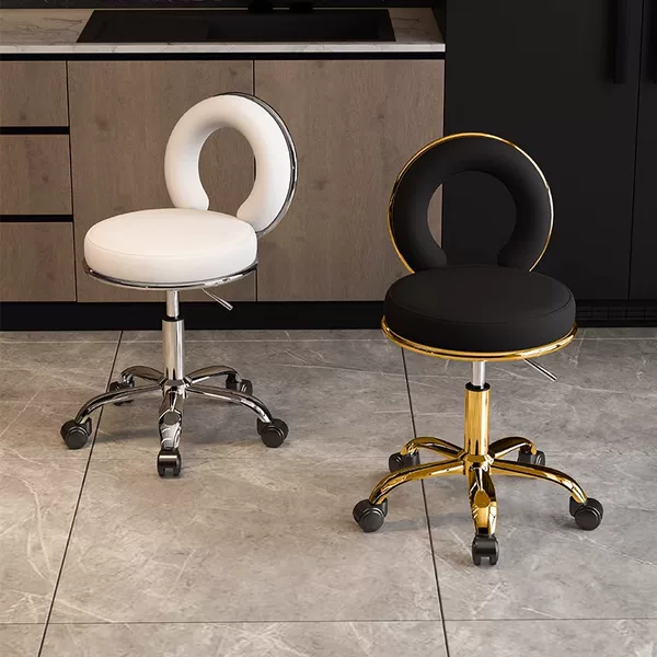 Large Work Stool, Adjustable Round Stool, Beauty Stool, Adjustable Rotating Pulley, Barber Shop Master Stool, Makeup Stool, Hair Salon Special