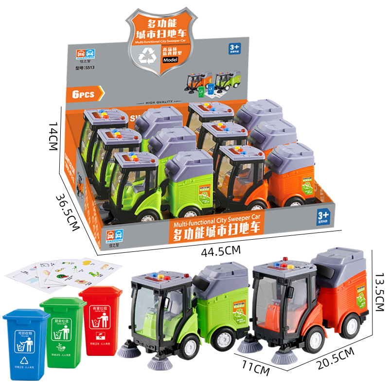 Free Shipping Display Box Children's Sanitation Sweeper Car, Inertia-Resistant, Crash-Proof, Fun Nursery Rhymes, Early Education, Garbage Classification Wholesale Free Shipping Display Box Children's Sanitation Sweeper Car, Inertia-Resistant, Crash-Proof, Fun Nursery Rhymes, Early Education, Garbage Classification Wholesale