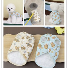 宠物服装小型犬狗衣服猫咪秋冬保暖舒适新款批发25小熊棉背心