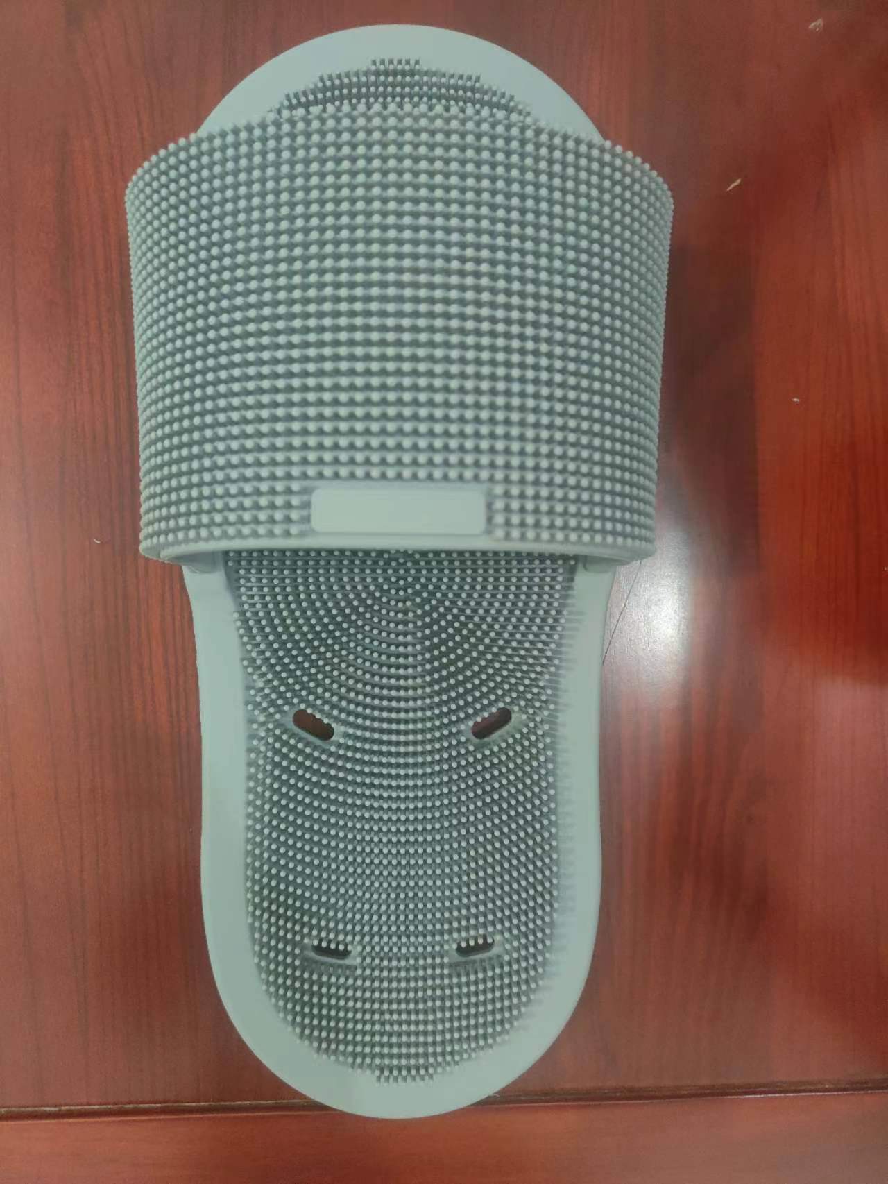 Lavado de pies artefacto pie perezoso frotando zapatillas pad cepillo pie placa exfoliante Baño de silicona pie frotando pad masajeador herramienta