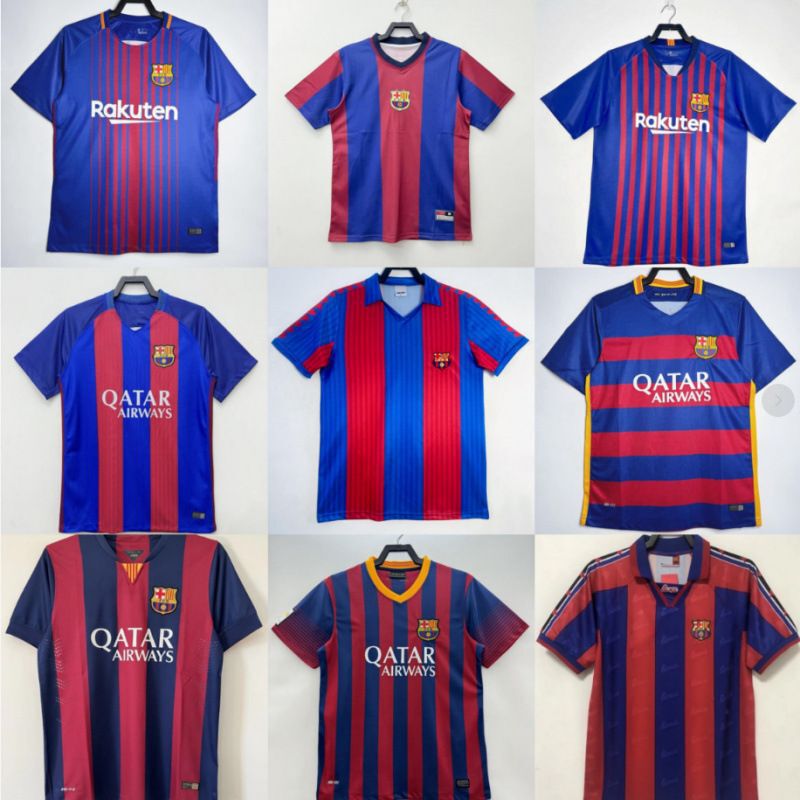 Retro jersey Barcelona nostalgic replica classic football uniform training and competition sportswear