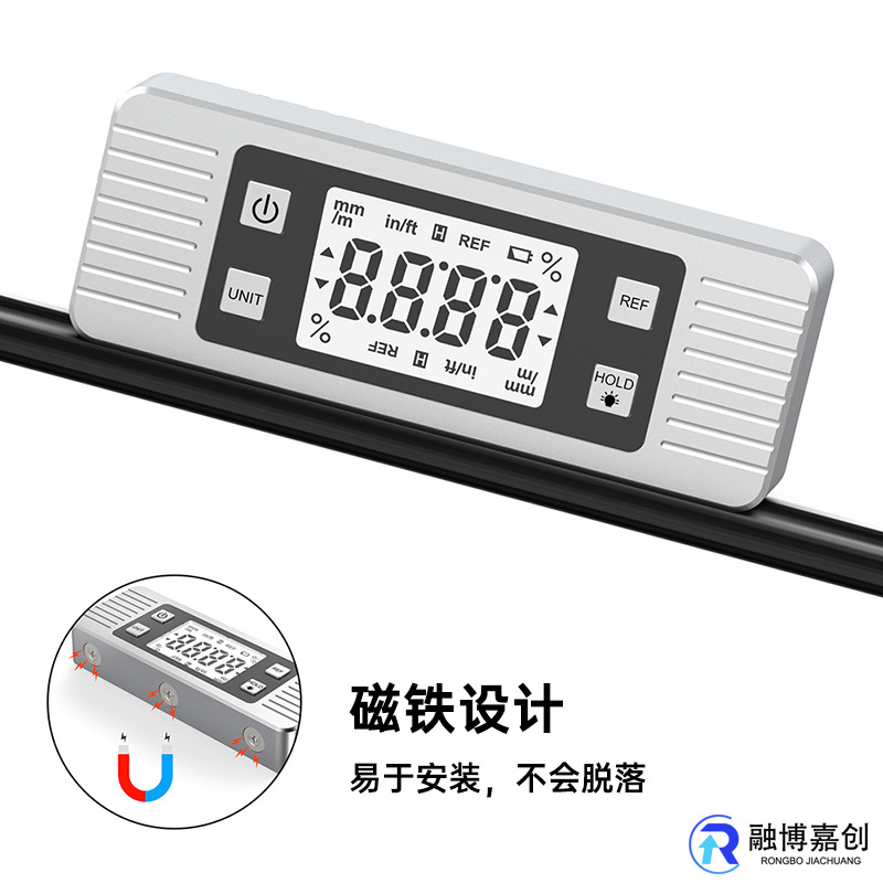 CE FCC认证工具水平尺高精度数显强磁家用水平仪电子倾角仪角度尺