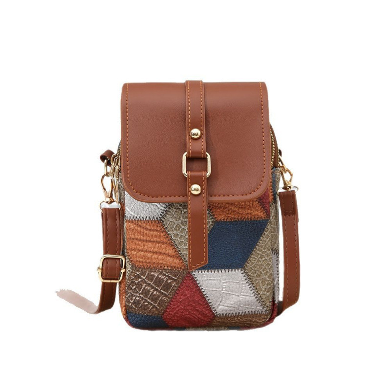 2025 nuevo bolso de hombro multi-compartimiento con cremallera, bolso de moda vertical exquisito, bolso casual de cuero suave